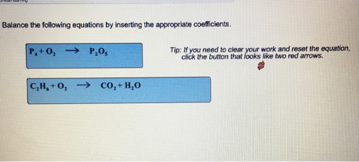 Solved Balance The Following Equations By Interesting The Chegg