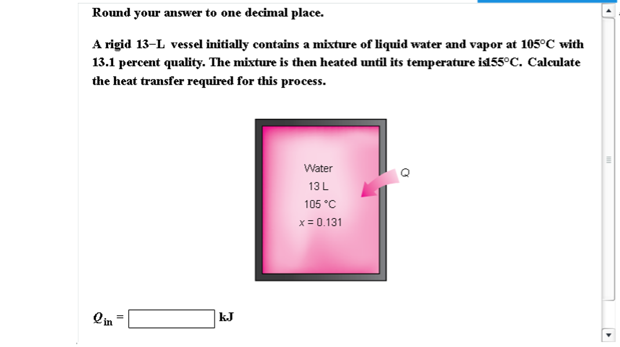 Solved A Rigid L Vessel Initially Contains A Mixture Of Chegg