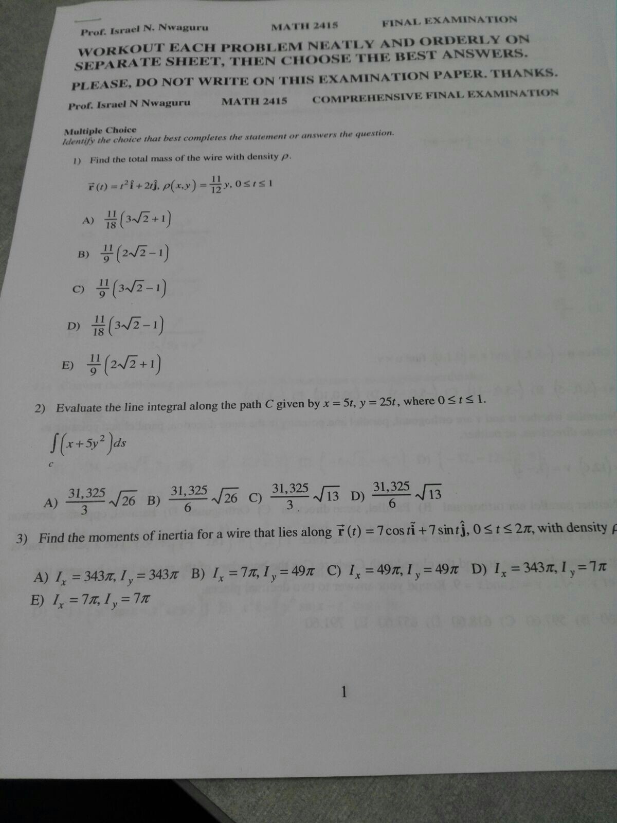 Solved Find The Jacobian For The Change Of Variables Given Chegg