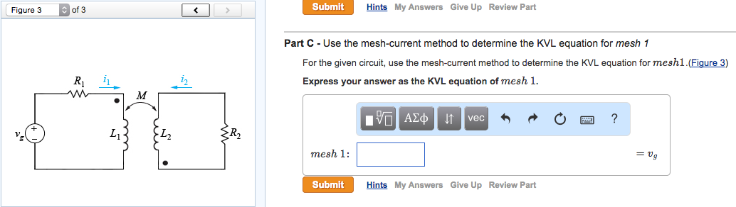 How to write mesh current equations
