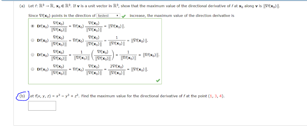 Solved Let F R 3 Rightarrow R X 0 Elementof R 3 If V Is A Chegg