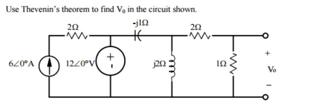 Solved Use Thevenin S Theorem To Find V In The Circuit Chegg