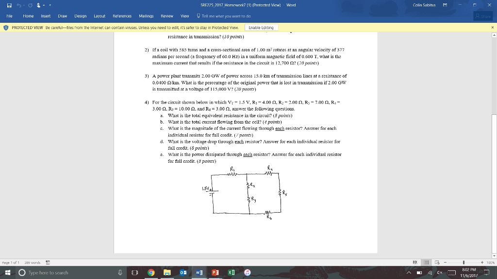 Solved File Home Insert Draw Design Layout References Chegg