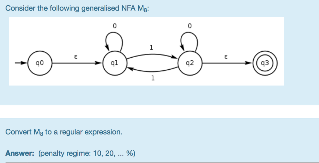 Solved Consider The Following Dfa M Q Ql Q Q Chegg