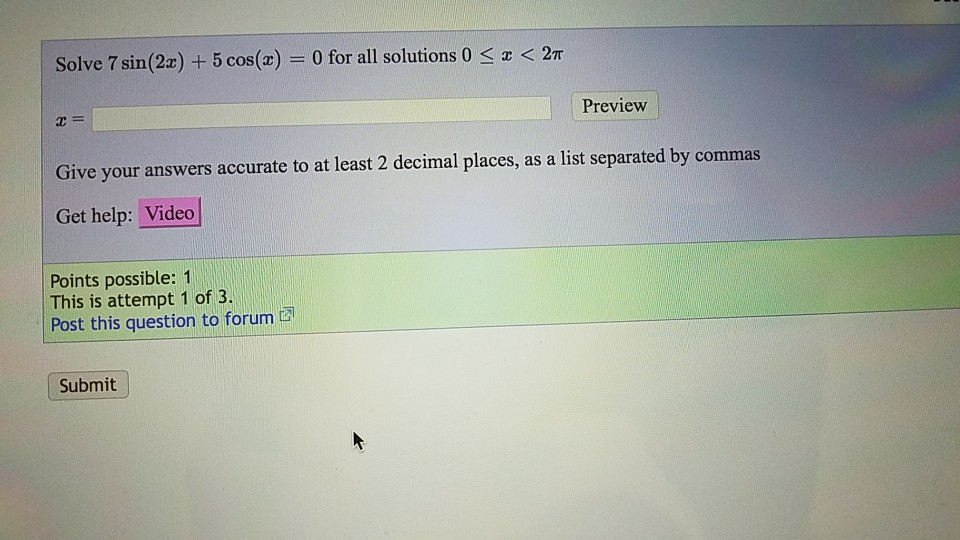 Solved Using A Double Angle Or Half Angle Formula To Chegg