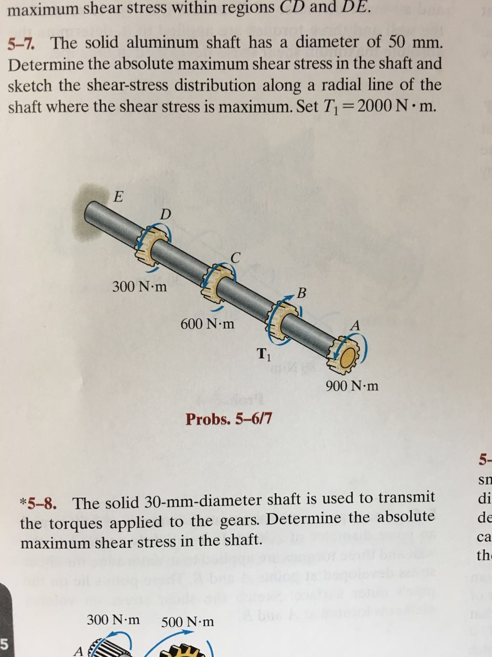 Solved The Solid Aluminum Shaft Has A Diameter Of 50 Mm Chegg