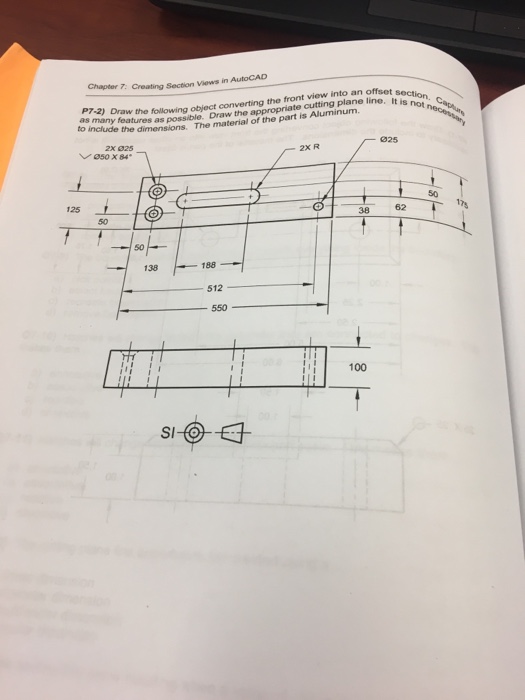 Solved Chapter Creating Section Views In Autocad Sect P Chegg