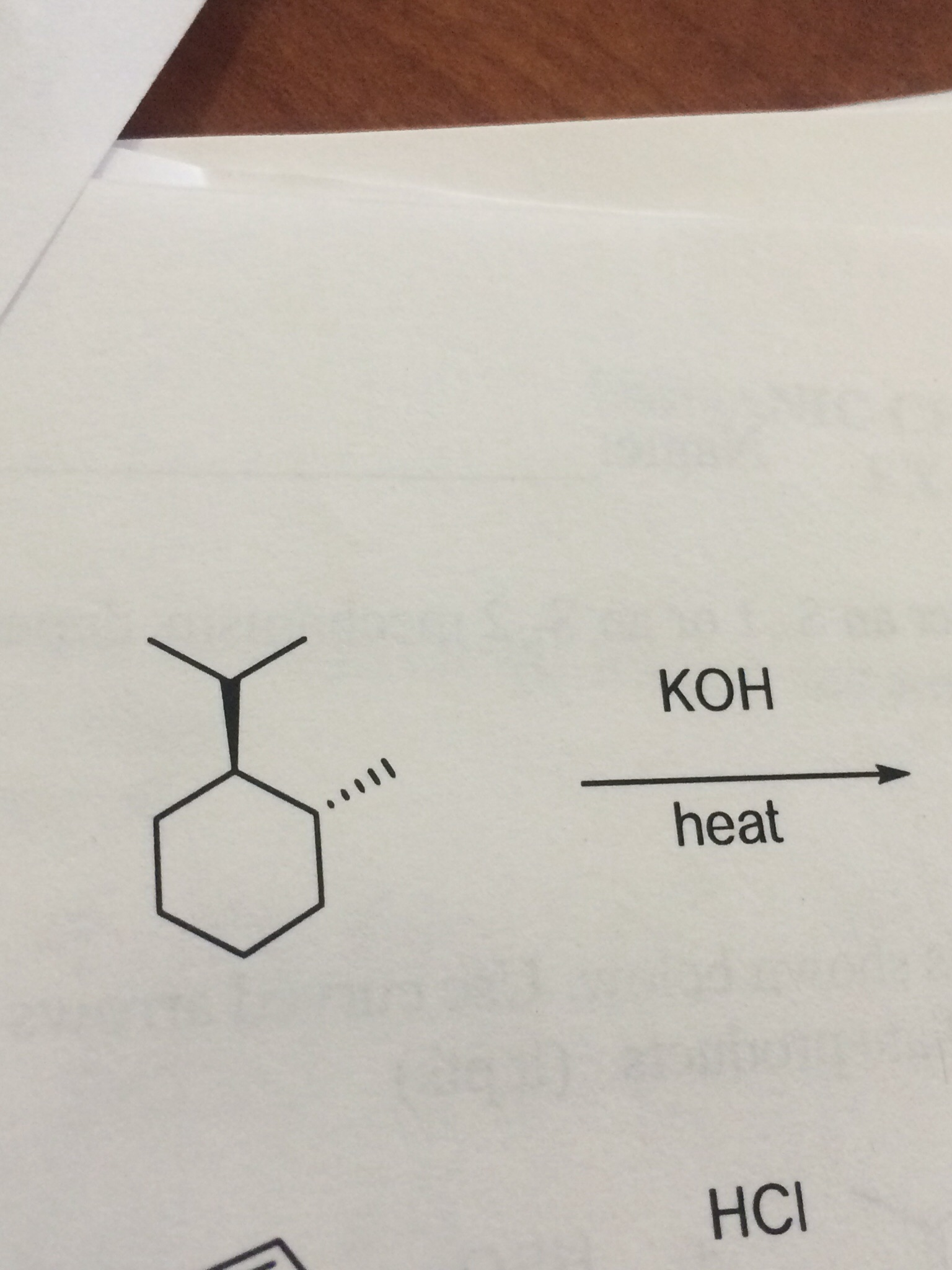Solved: KOH Heat HCl | Chegg.com