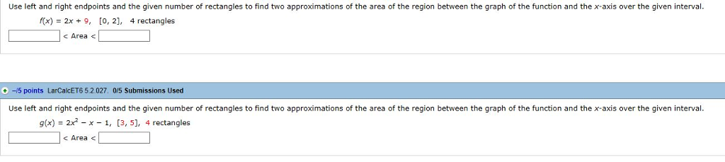 Solved Use Left And Right Endpoints And The Given Number Of Chegg