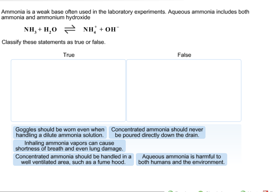 Solved Ammonia Is A Weak Base Often Used In The Laboratory Chegg