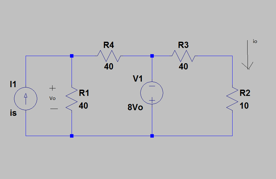 Solved Calculate The Current Gain Io Is In The Circuit Chegg