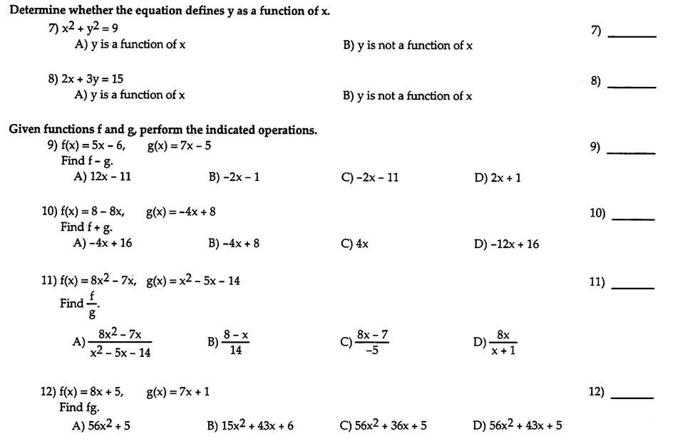 What Makes An Equation Not A Function