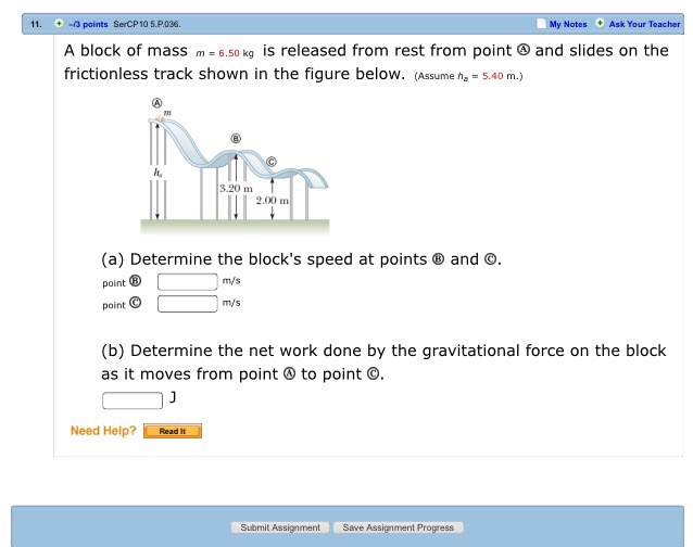 Solved A Block Of Mass M 6 50 Kg Is Released From Rest Chegg