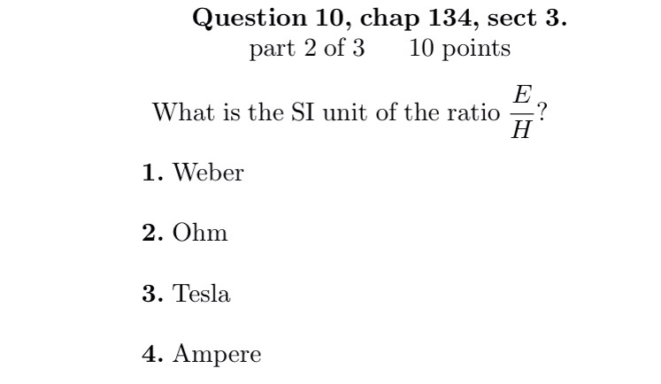 gauss weber tesla henry newton unit conversions