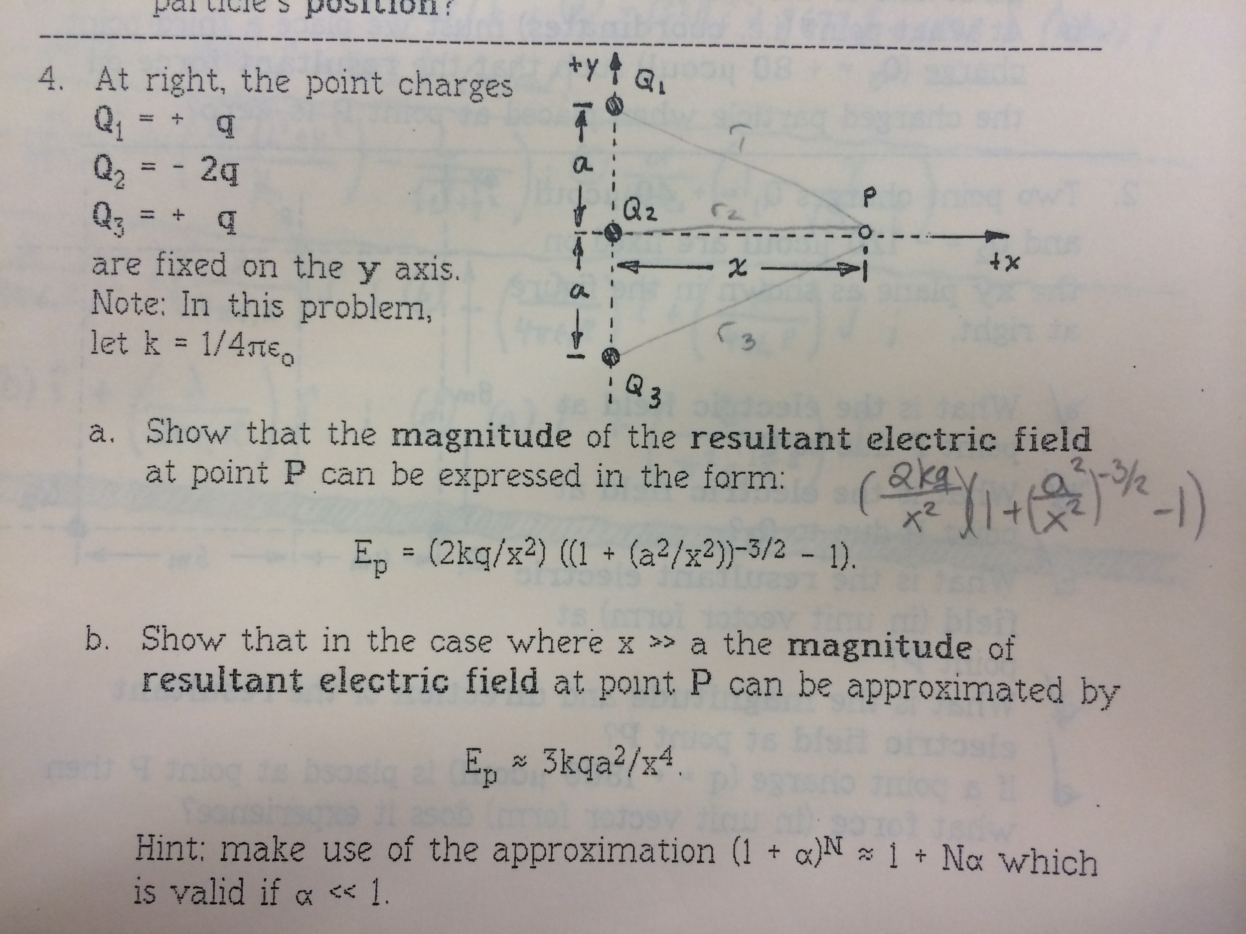 Solved Show That The Magnitude Of The Resultant Electric Chegg