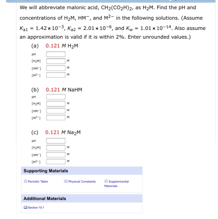 Solved We Will Abbreviate Malonic Acid Ch Co H As Chegg