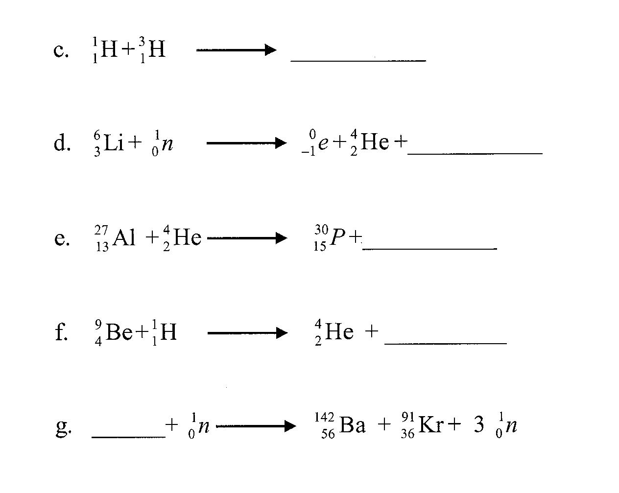 Solved Nuclear Equation Complete The Equation Chegg