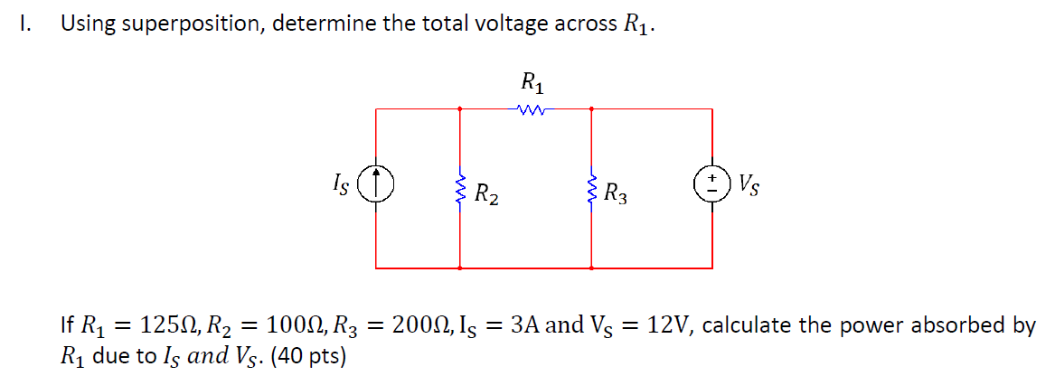 Solved Using Superposition Determine The Total Voltage Chegg