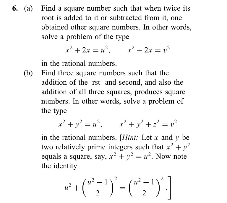 square numbers homework help