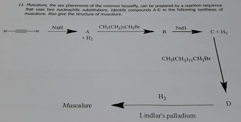 Solved Muscalure The Sex Pheromone Of The Common Housefly Chegg