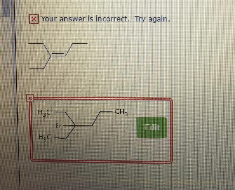 Solved El Your Answer Is Incorrect Try Again H C Edit H C Chegg