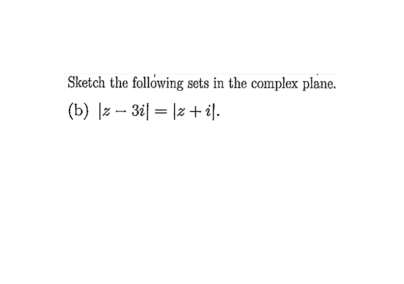 Solved Sketch The Following Sets In The Complex Plan Z Chegg