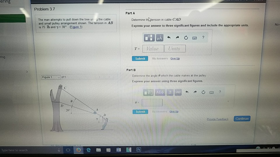 Solved The Man Attempts To Pull Down The Tree Using The Chegg