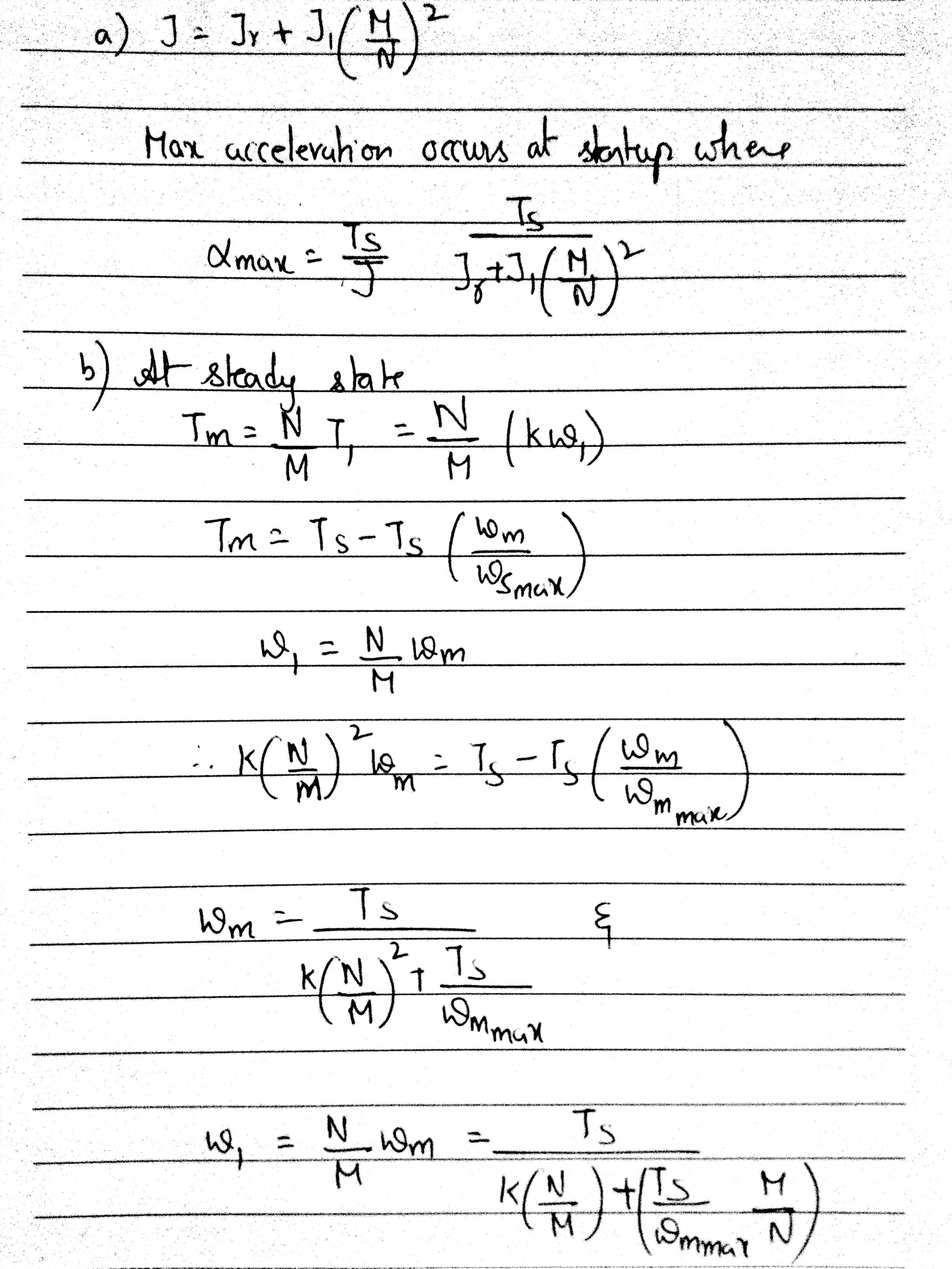 (Solved) A permanent DC motor is coupled to a load through a