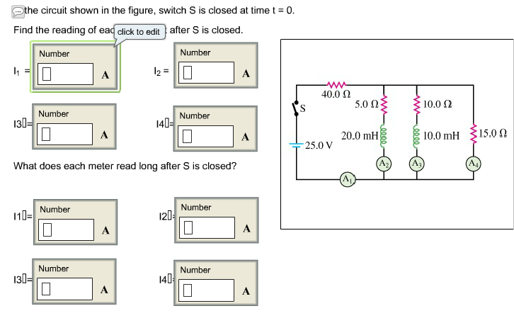 Solved The Circuit Shown In The Figure Switch S Is Closed Chegg