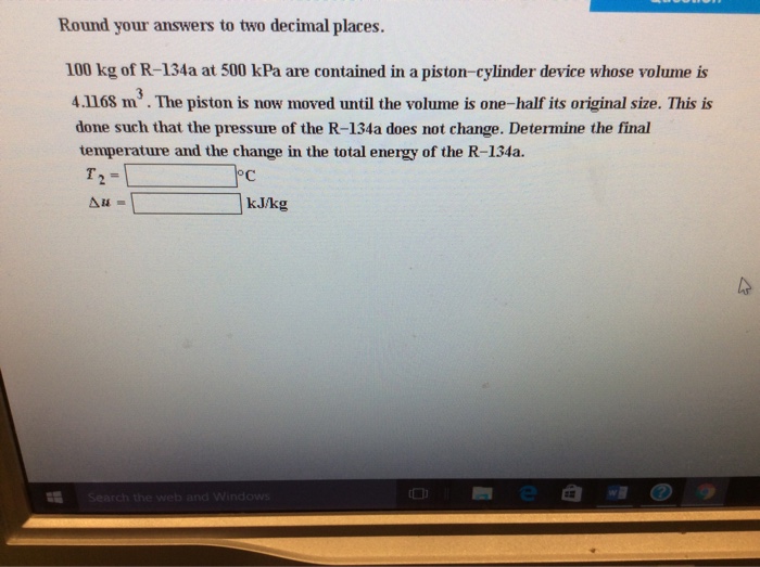 Solved Round Your Answers To Two Decimal Places Kg Of Chegg