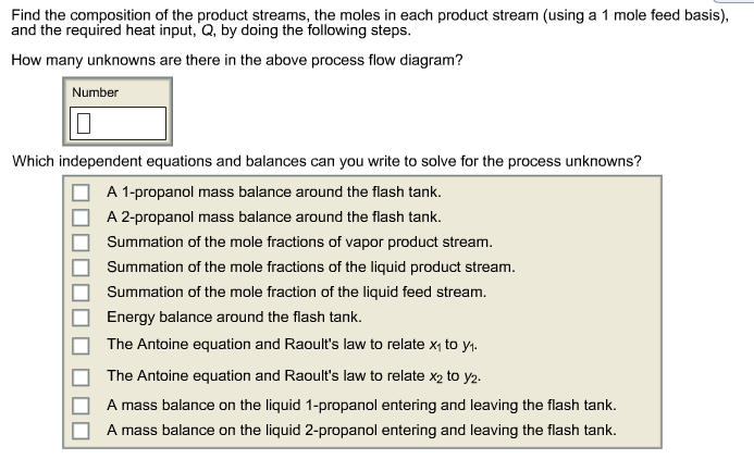Write a balanced equation for each of the following propanol