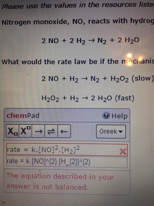 Solved Nitrogen Monoxide No Reacts With Hydrogen H Chegg 6496 Hot Sex Picture 2953