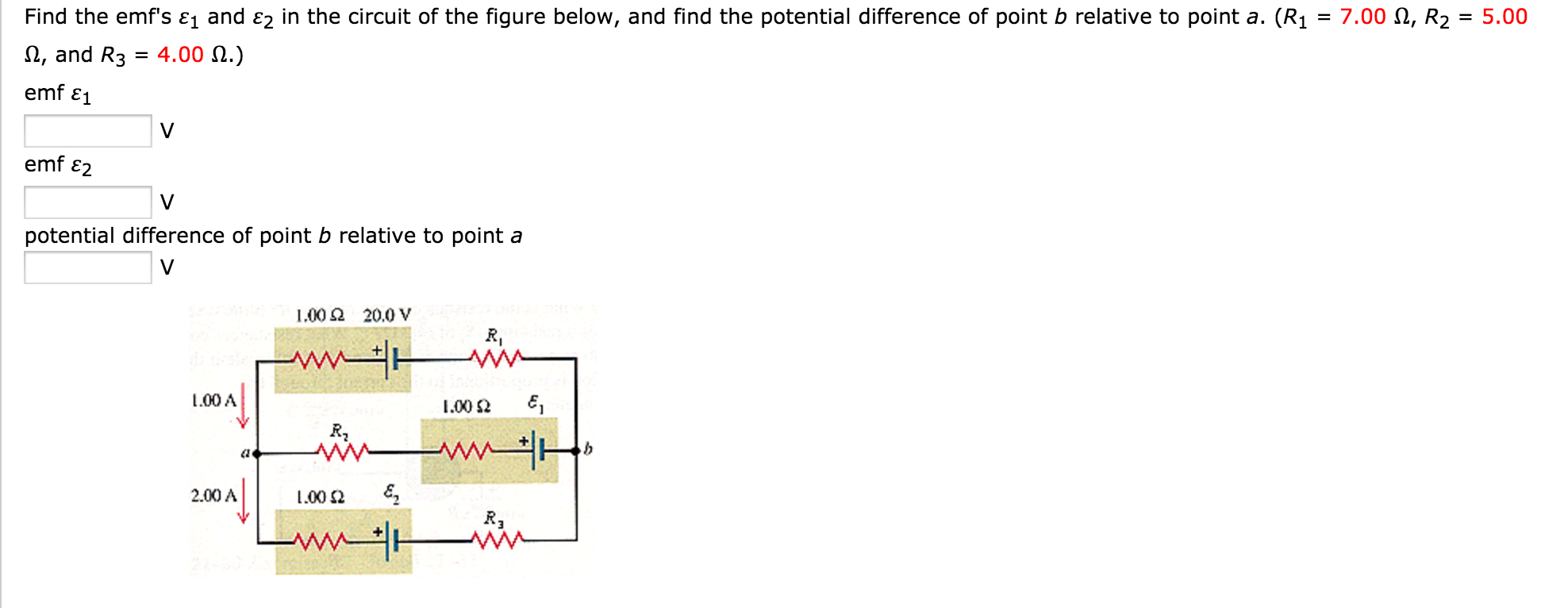 Solved Find The Emf S Epsilon And Epsilon In The Circuit Chegg