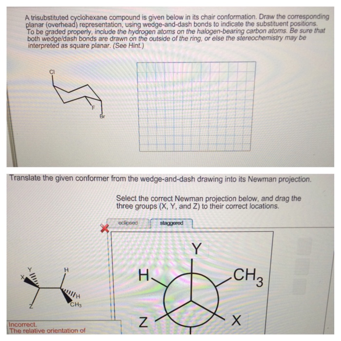 Solved A Trisubstituted Cyclohexane Compound Is Given Below Chegg