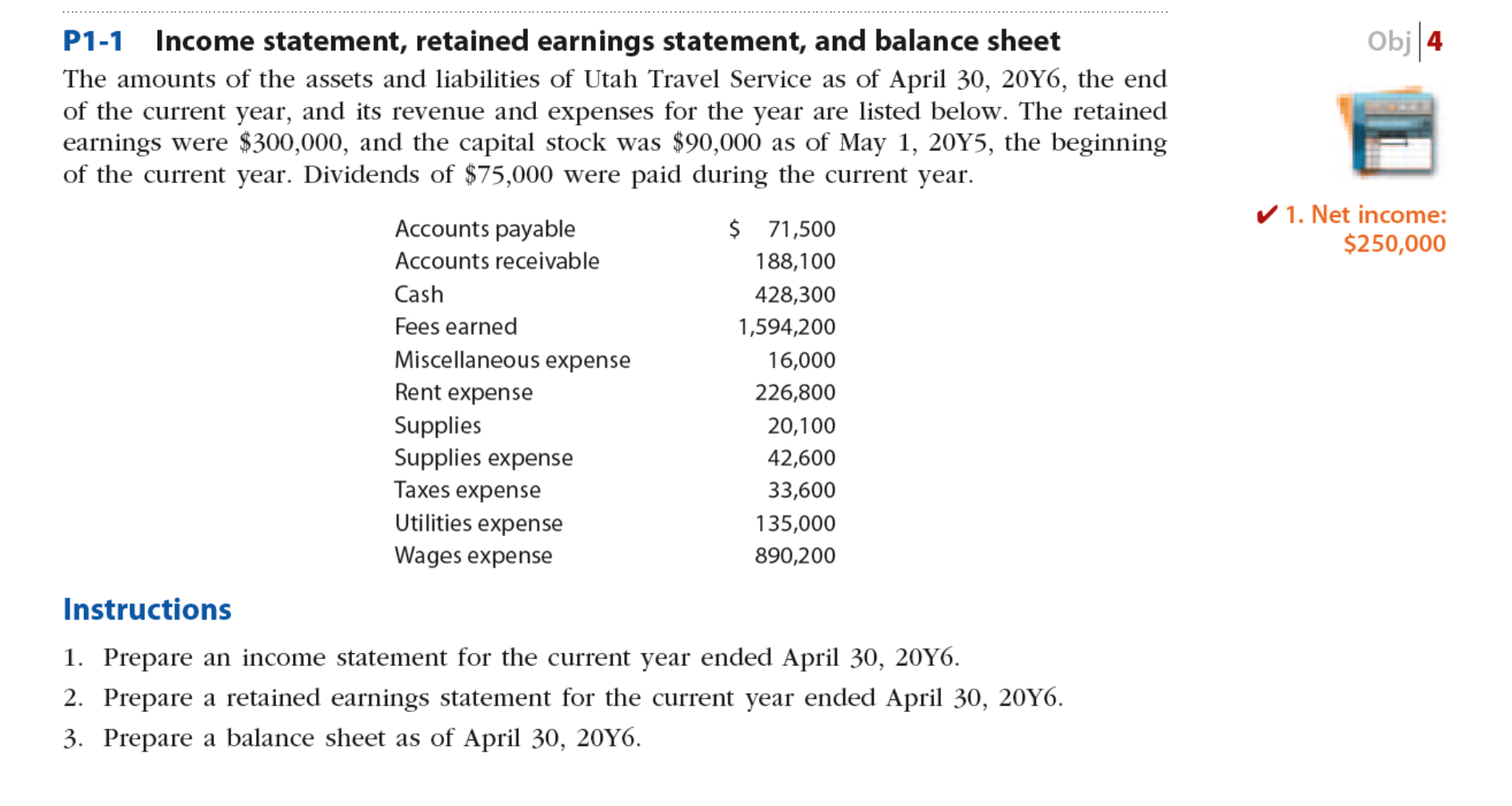income statement and retained earnings example