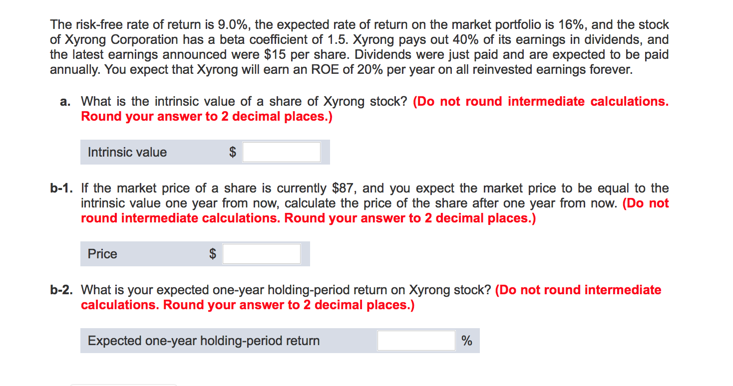 solved-the-risk-free-rate-of-return-is-9-0-the-expected-chegg