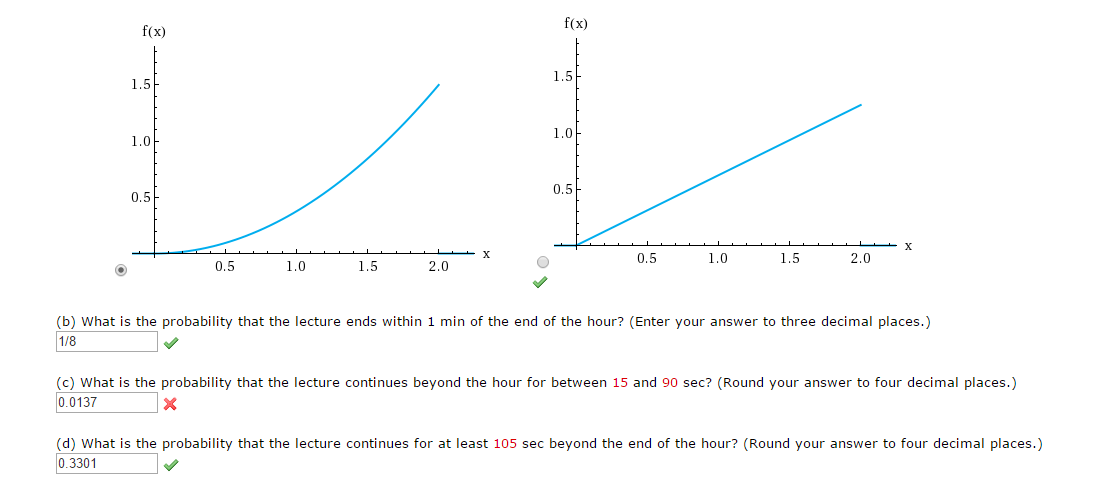 Solved B What Is The Probability That The Lecture Ends Chegg