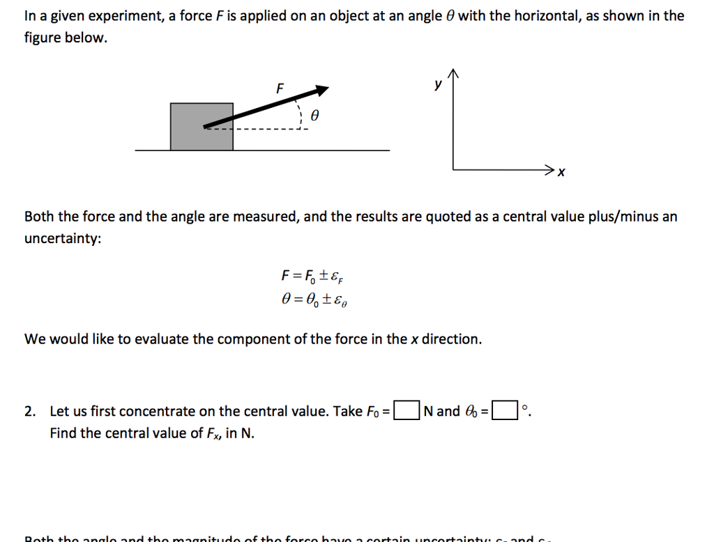 Solved What Is The Central Value Of The X Component Of Chegg