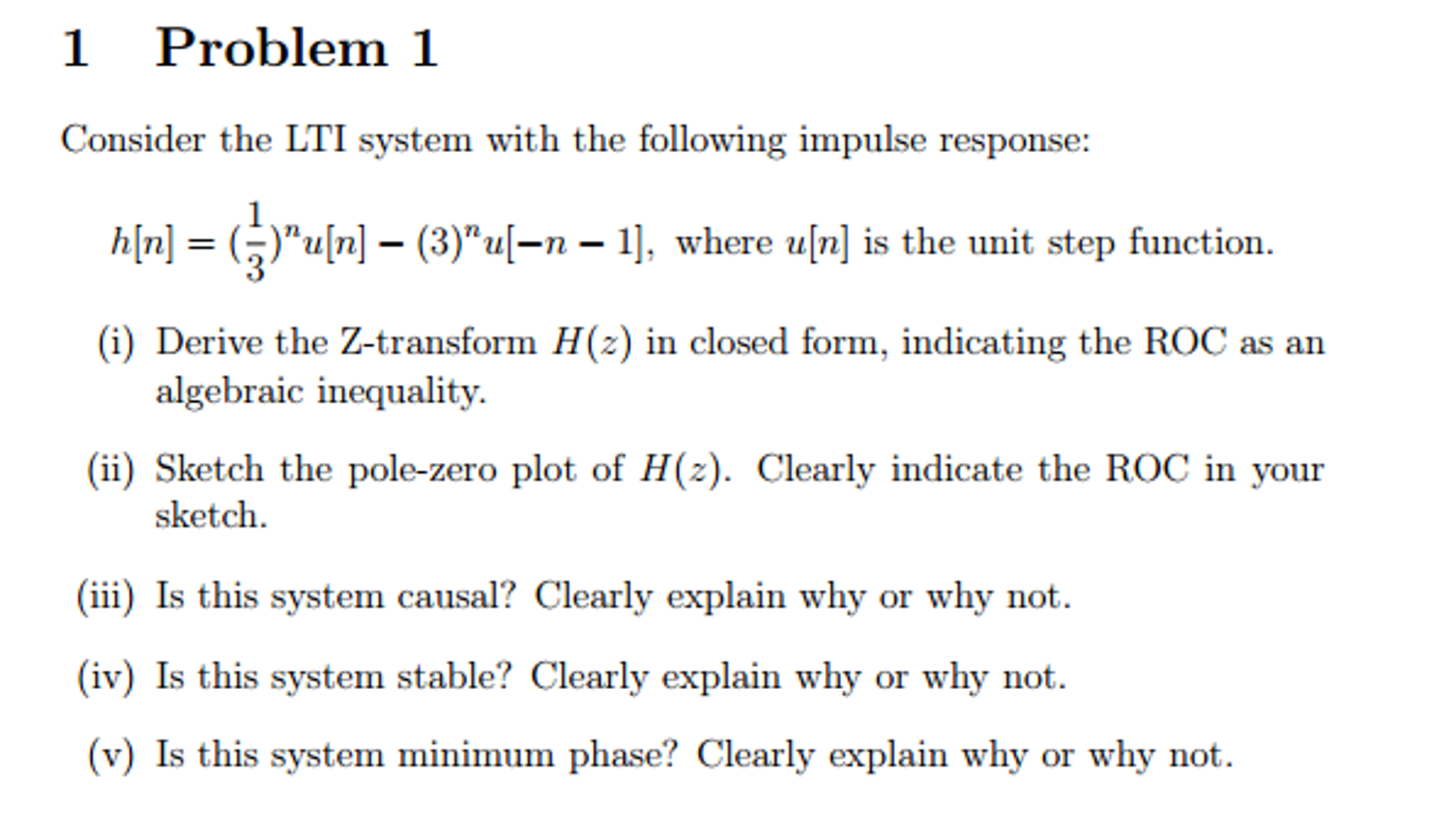 Solved Consider The Lti System With The Following Impulse Chegg