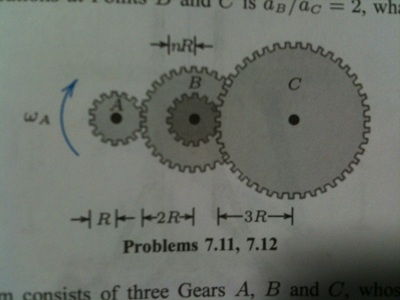 Solved A Gear Reduction System Consists Of Three Gears A B Chegg