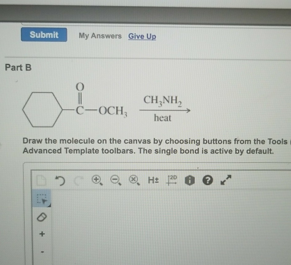 Solved Part A Cl Draw The Molecule On The Canvas By Choosing Chegg