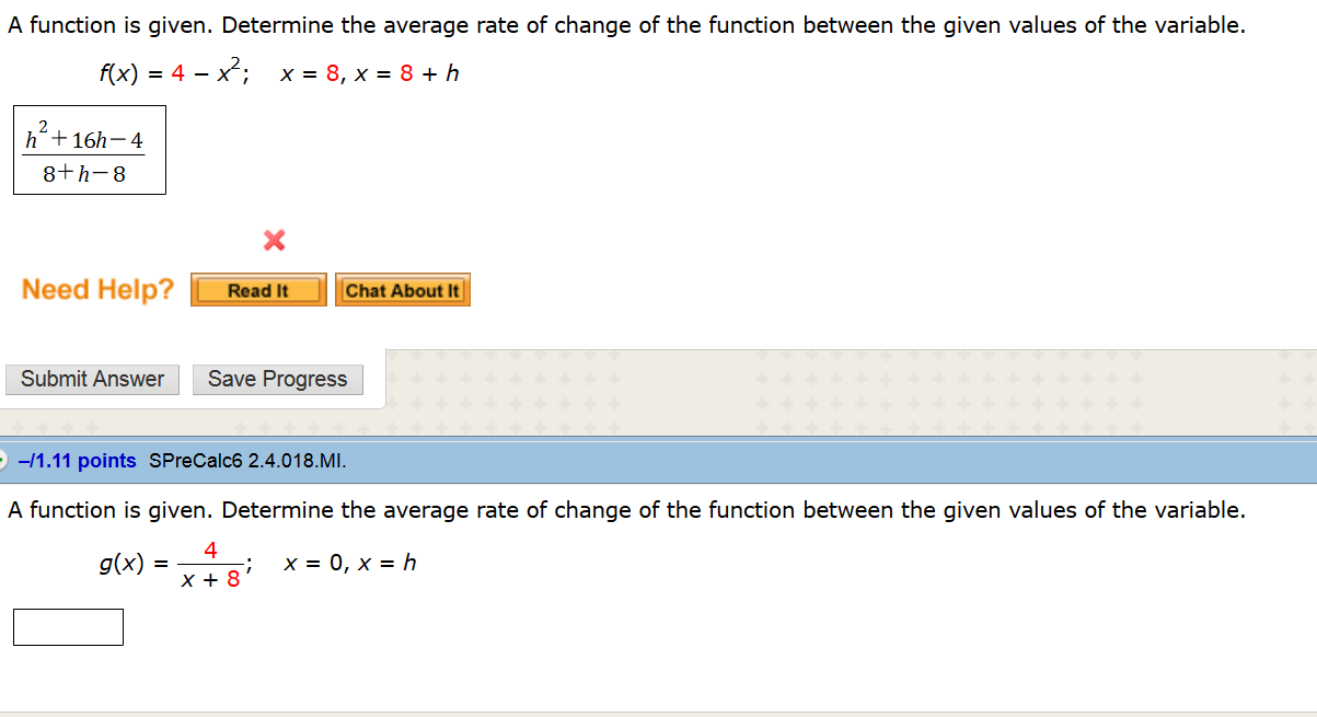 solved-a-function-is-given-determine-the-average-rate-of-chegg