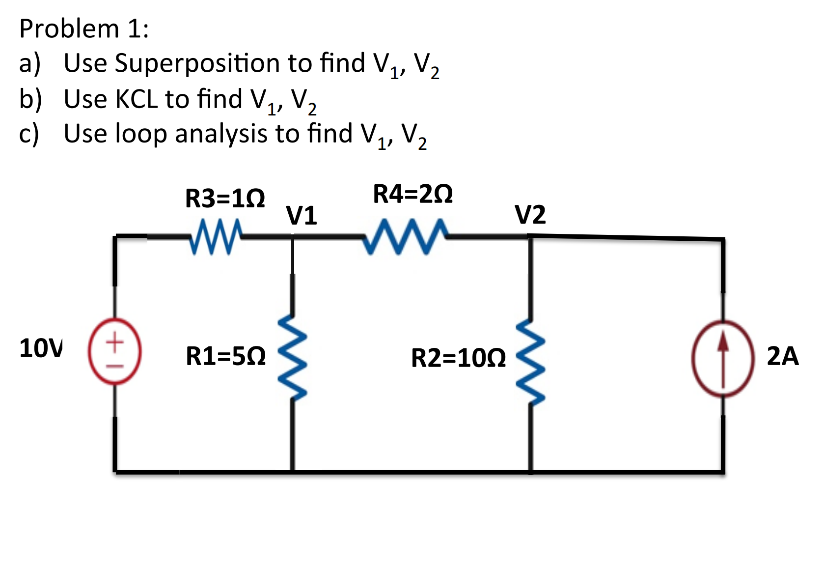 Solved Use Superposition To Find V V B Use Kcl To Find Chegg