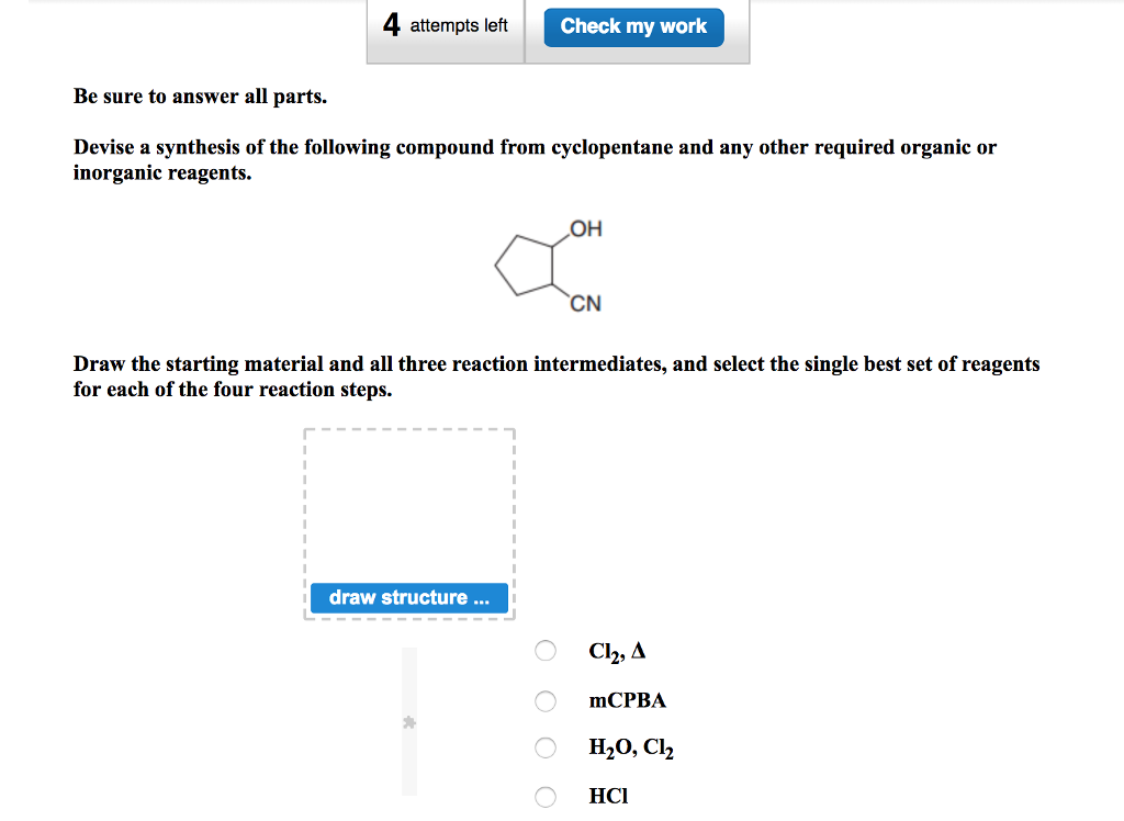 Solved Attempts Left Check My Work Be Sure To Answer All Chegg