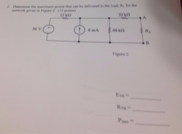 Solved Determine The Maximum Power That Can Be Delivered To Chegg