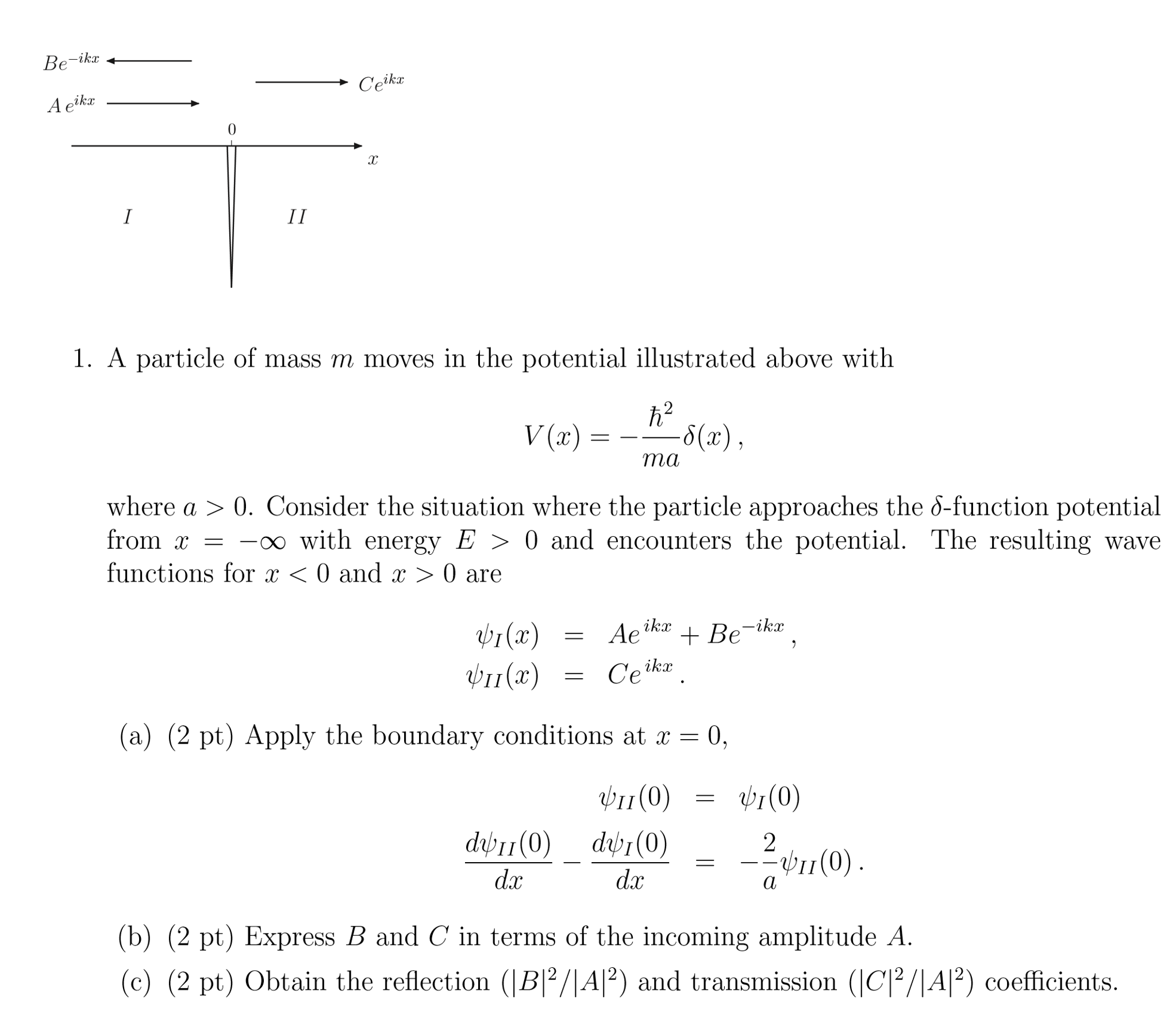 Solved A Particle Of Mass M Moves In The Potential Chegg