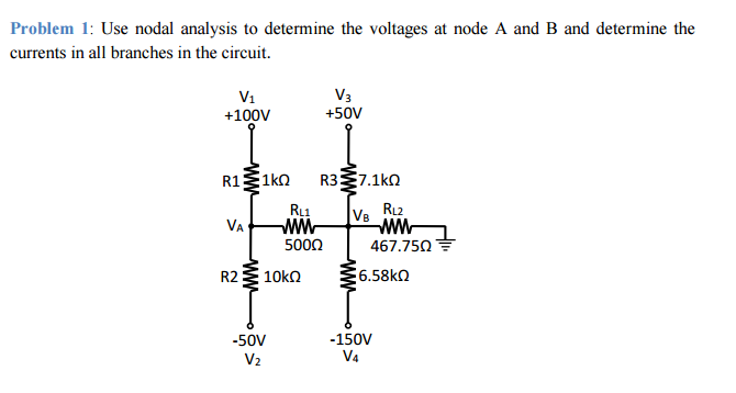 Solved Use Nodal Analysis To Determine The Voltages At Node Chegg