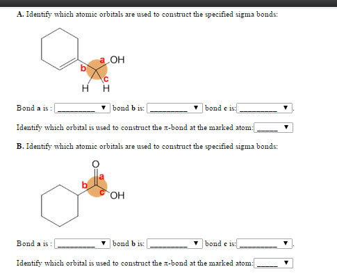 Solved Identify Which Atomic Orbitals Are Used To Construct Chegg