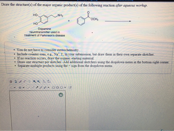 Solved Draw The Structure S Of The Major Organic Product S Chegg