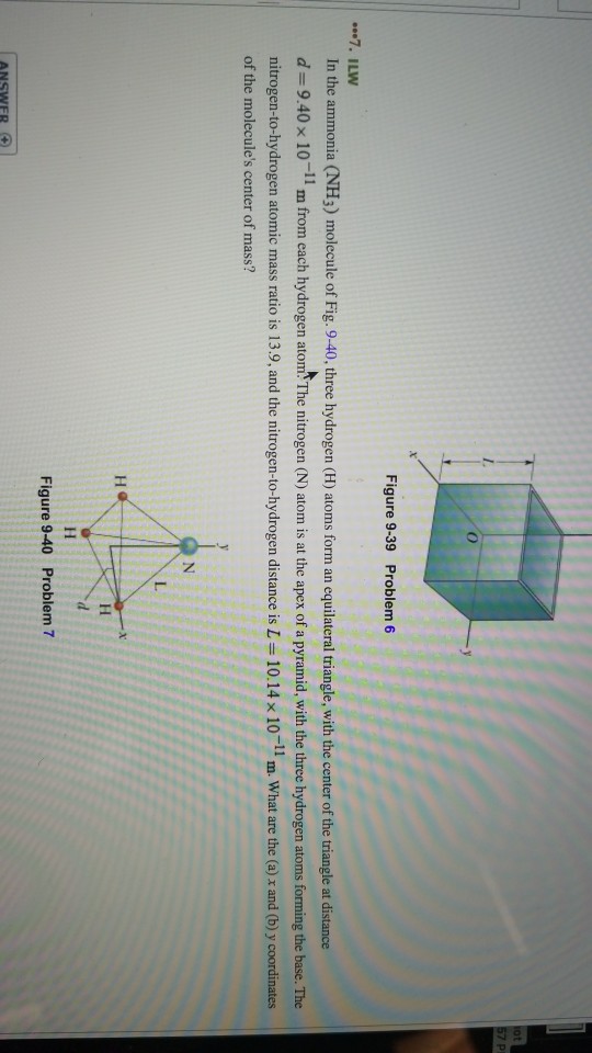 Solved Figure 9 39 Problem 6 7 ILW In The Ammonia NH3 Chegg